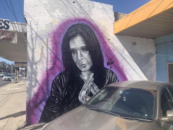 The Ozzy Osbourne mural near my home 