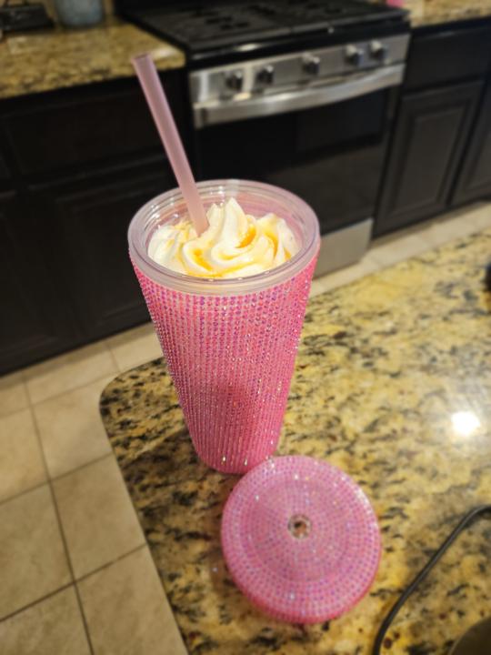 Protein Shakes taste better when they are pretty. :) let's go, day 2!!!