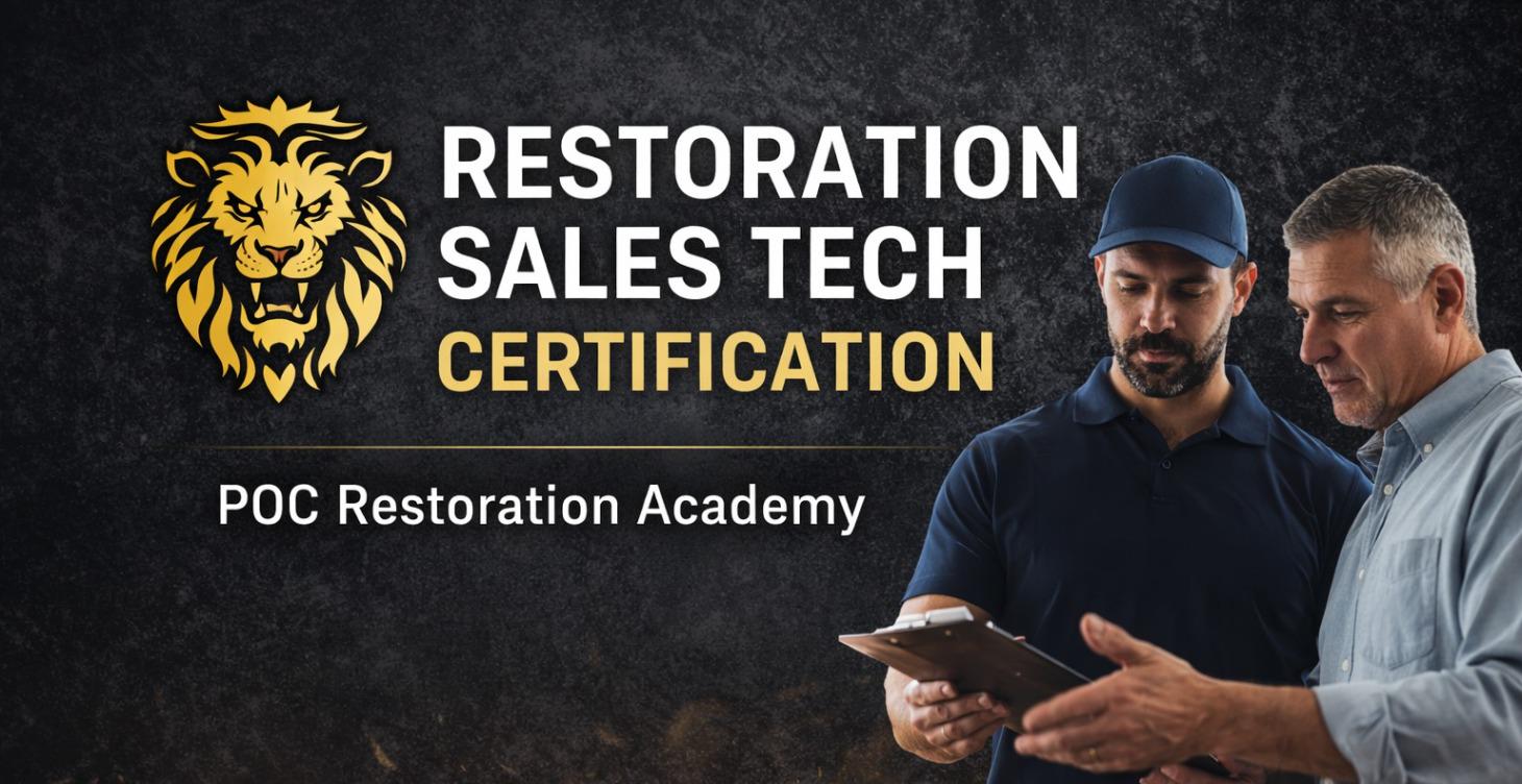 Restoration Sales Tech Certification
