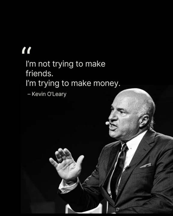 “I’m not trying to make friends. I’m trying to make money.”