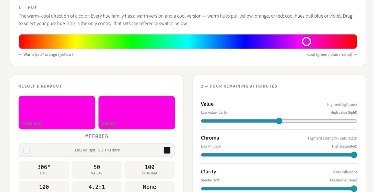 Color Attribute Explorer