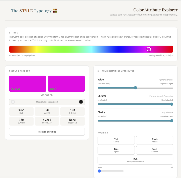 Introducing the Color Attribute Explorer