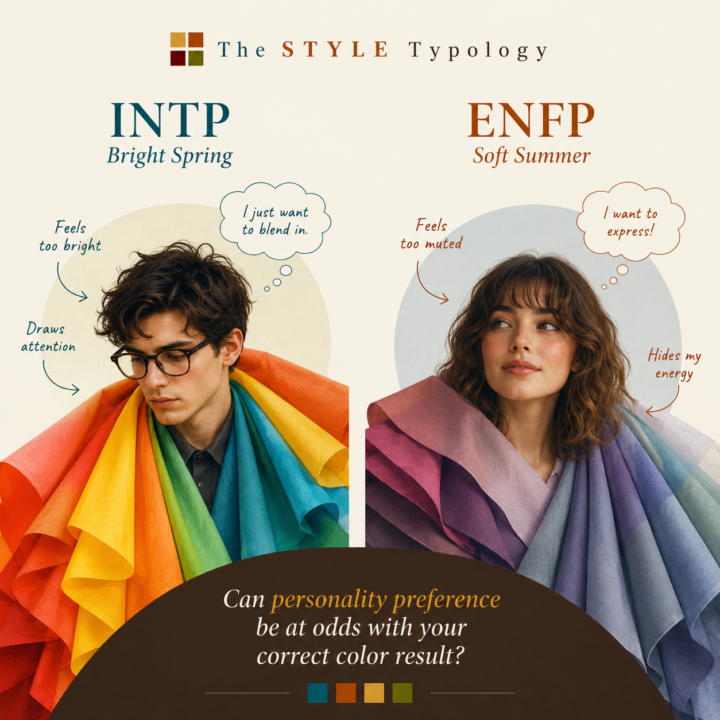 Can your personality preference be at odds with your correct color result (or vice versa)?