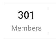 301 Members!🥁