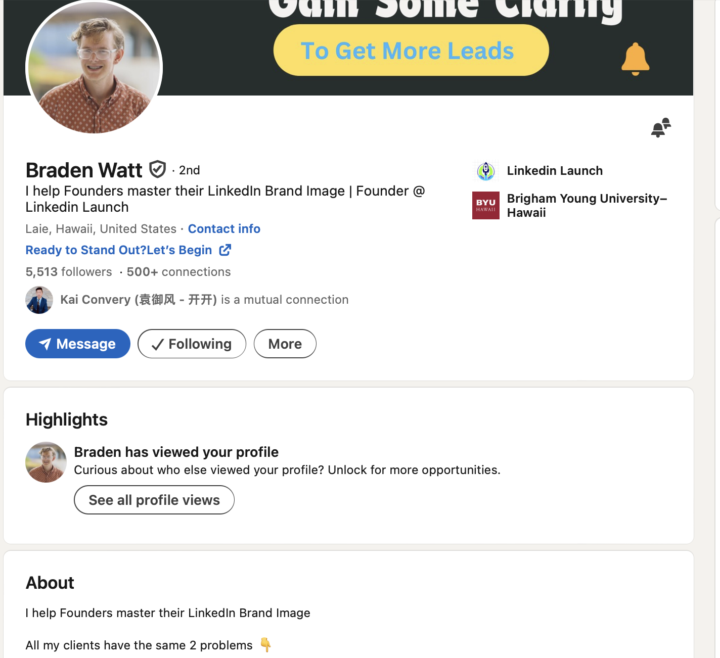 I've been writing a lot of About Pages on LinkedIn Recently  -> This is one way to prove your expertise on Linkedin 