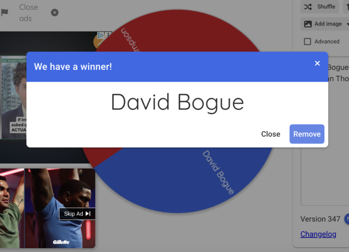 Congrats to the Winner of Last Week Challenge! 