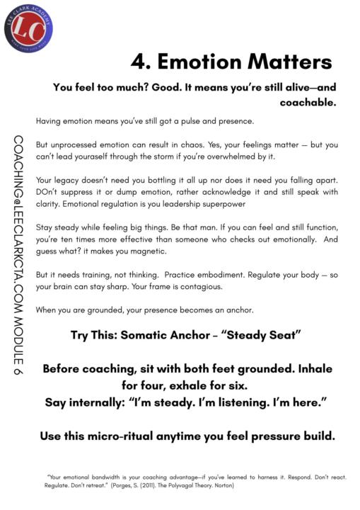 Excerpt from one of my Modules - soon to be available by Subscription