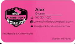 Alex Pink it up dumpsters