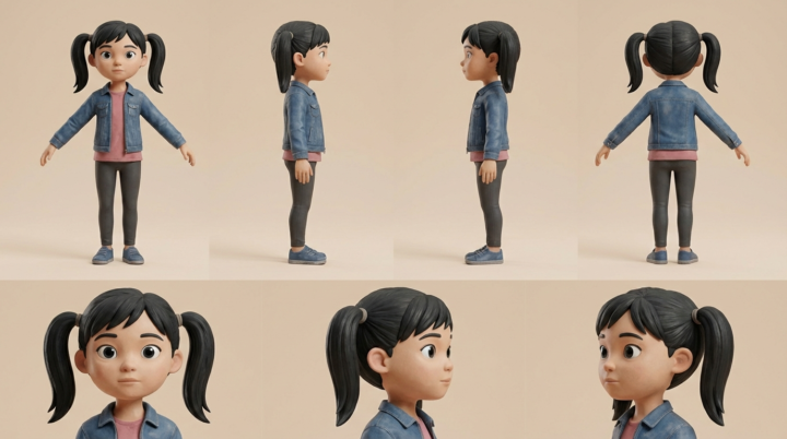 Character Reference Sheet - Ava the Demon Hunter