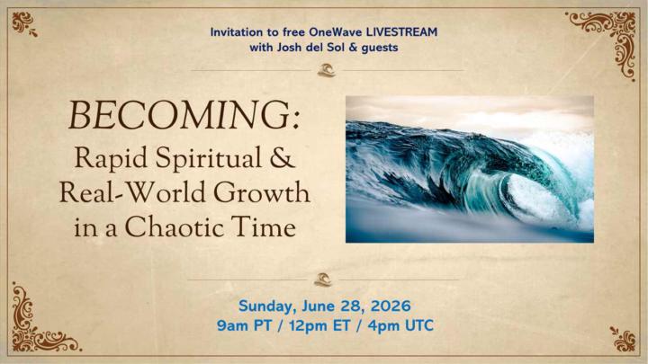 From The Sacred Reset to OneWave — you're invited tomorrow!