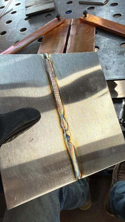 .030 Stainless steel butt joint 