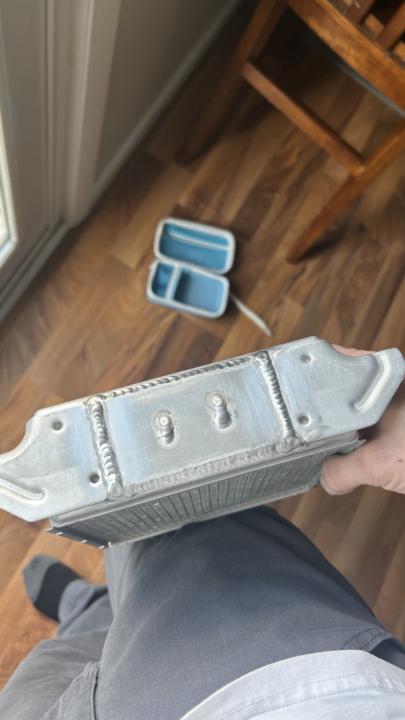 Supercharger cooling block