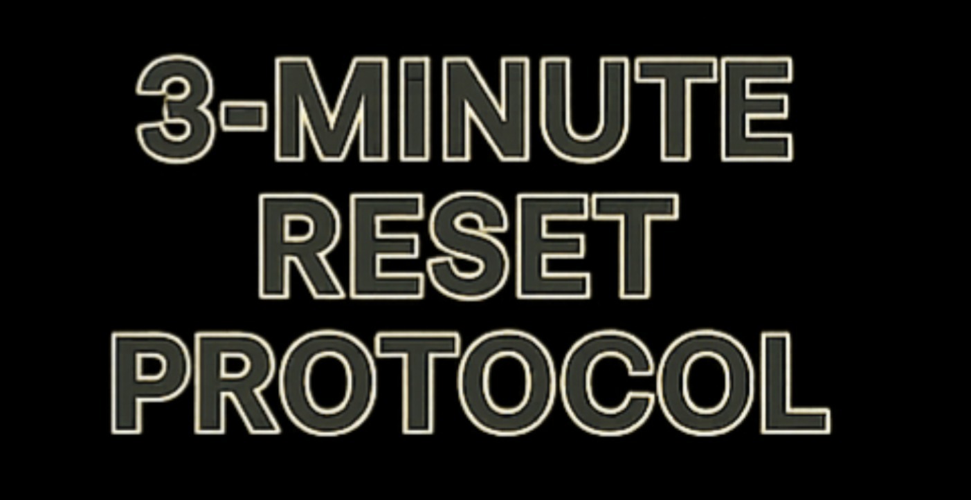 3-Minute Reset Protocol (Headspace | Heart | Body)