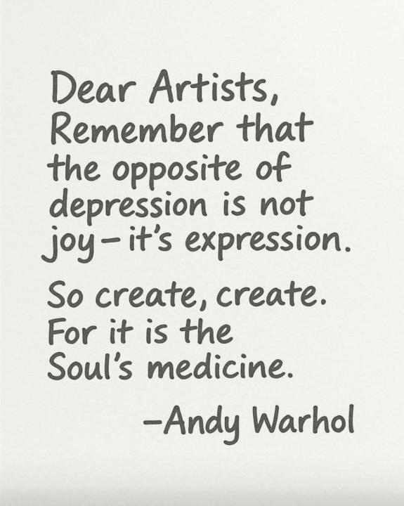Opposite of depression...is EXPRESSION!