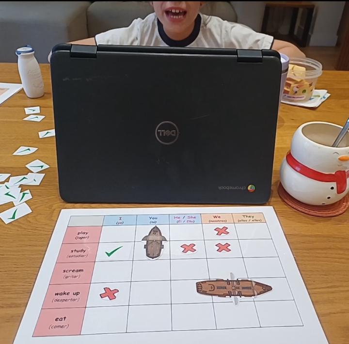 Grammatical Battleships (Pronouns)