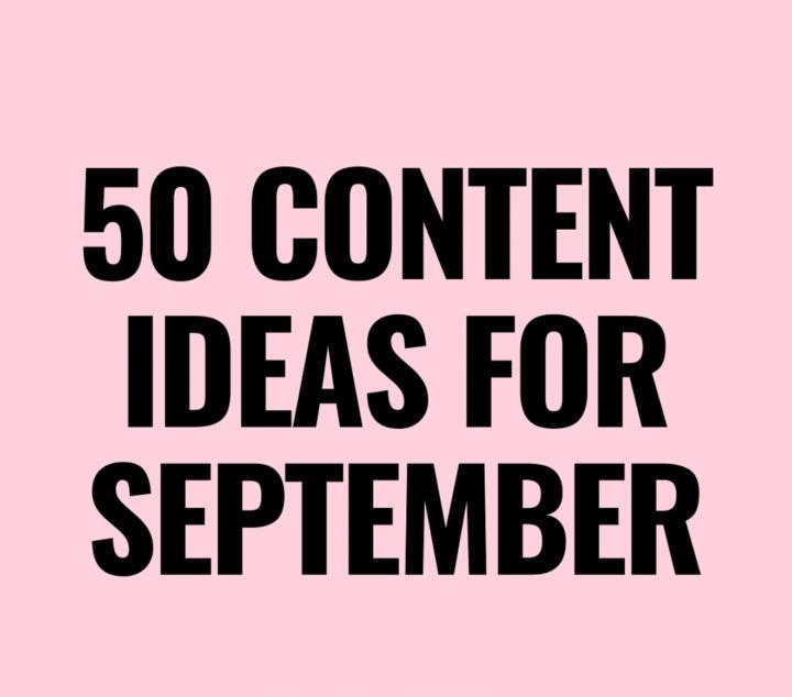 50 Content Ideas