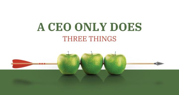 A CEO Only Does Three Things