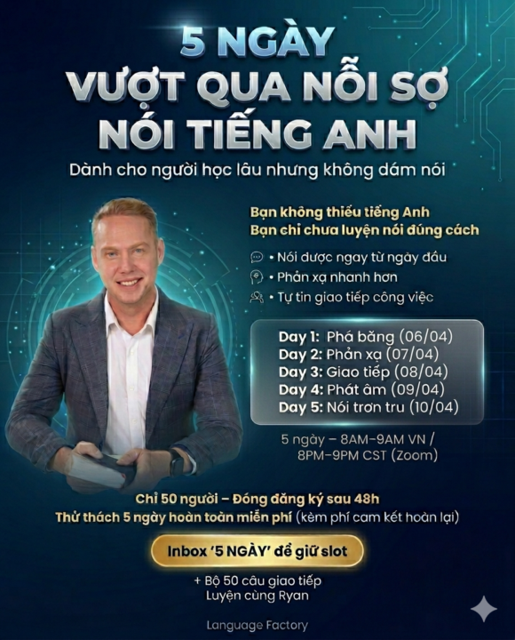 5 Ngày Thử Thách Nói Tiếng Anh