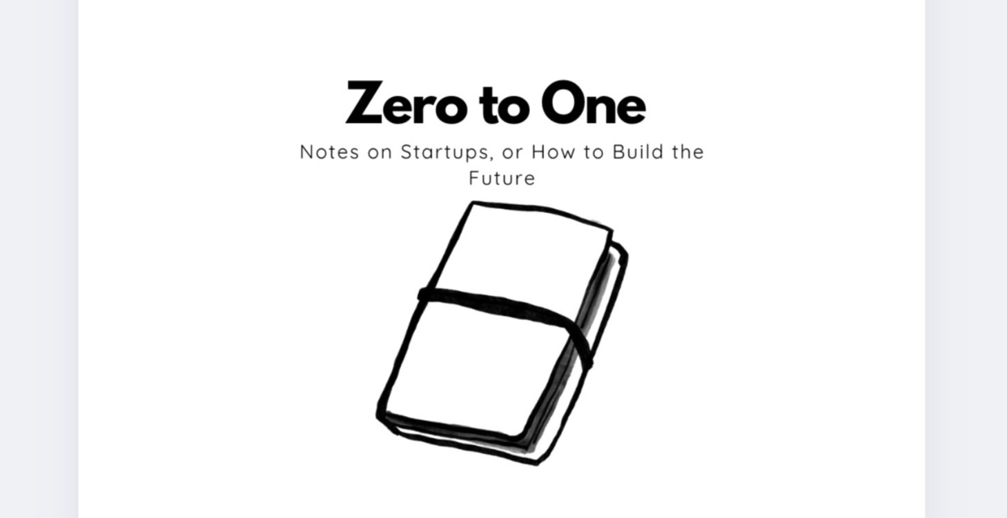 Zero to One by Peter Thiel