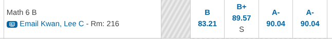 Got my math to an A! !