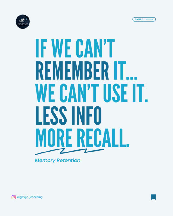 Retention before Perfection
