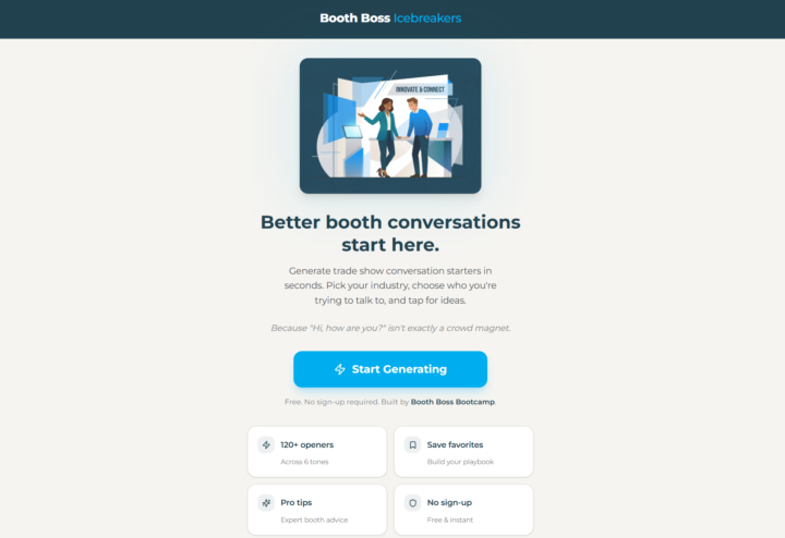 FREE Trade Show Floor Icebreaker App