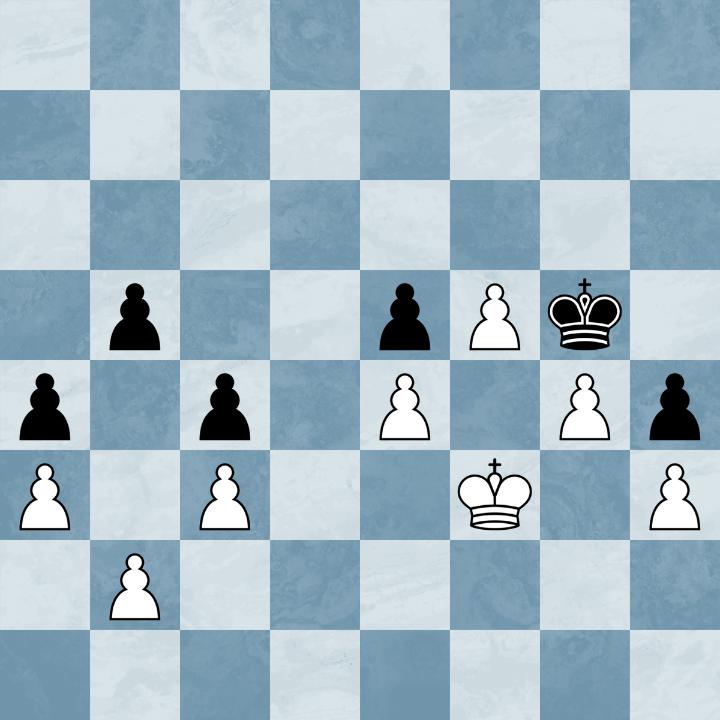 Finale de pions - passés mais bloqués ?