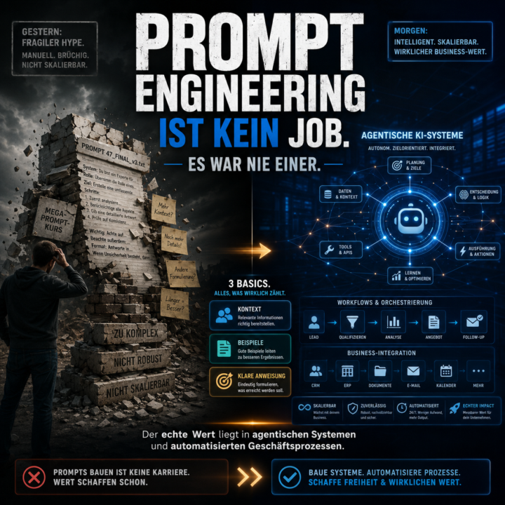 Prompt Engineering ist kein Job. Es war nie einer.