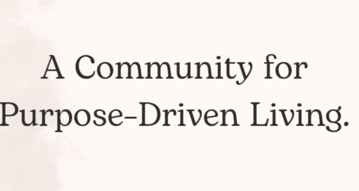 Purpose Driven Community