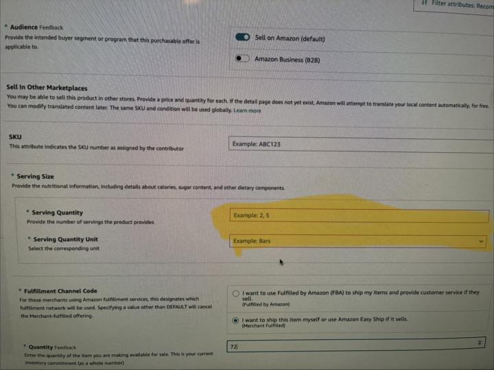Listing issues 