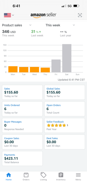 Today sales🙏🏾6 units