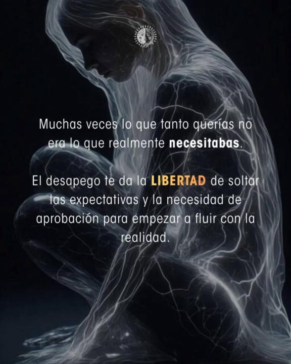 Suelta el control, libérate.