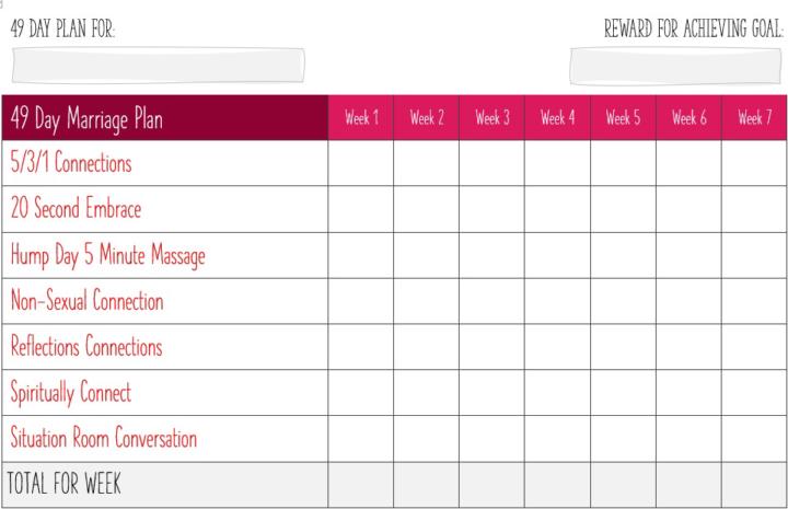 49 Day Marriage Plan-Start date February 15, 2026