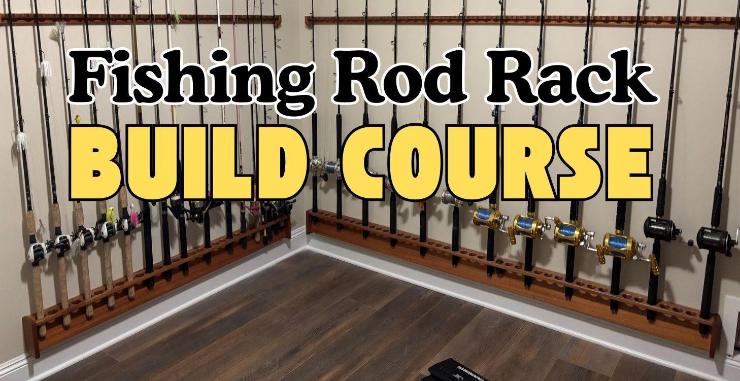 How I build vertical wall mount fishing rod racks