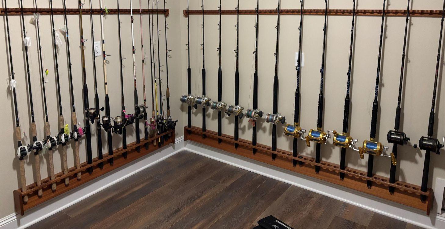 How to (How I do it) build a fishing rod rack!