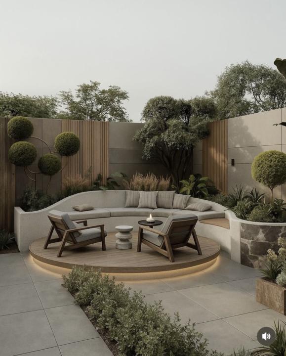 Design Inspo: Modern Mediterranean Patio with Japanese Elements