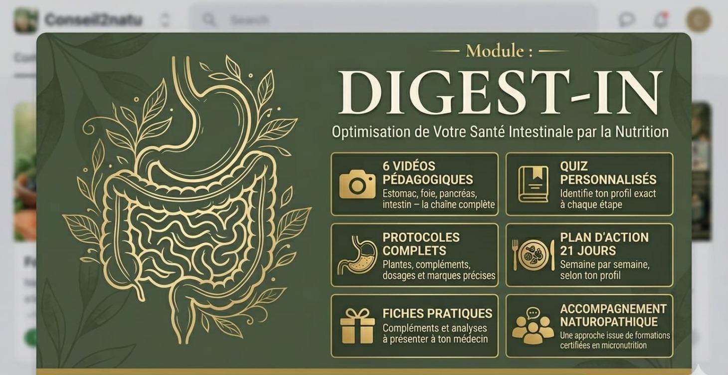 DIGEST-IN : Comprends ta digestion, agis enfin