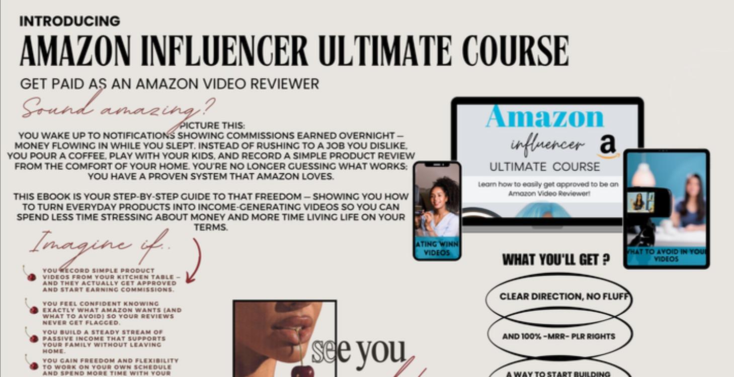 Influencer Course – Become Video Reviewer E-books
