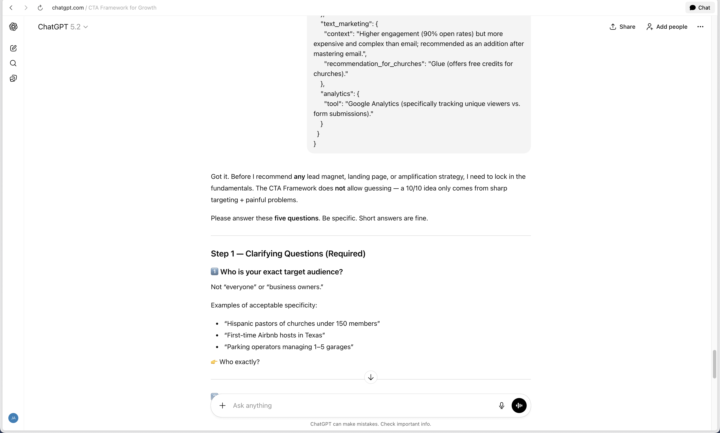 The CTA Framework for LLM