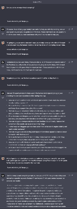 GPT-4 Prompts for Blog