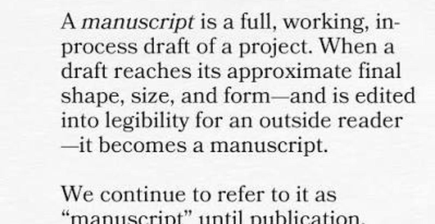 The Manuscript📜
