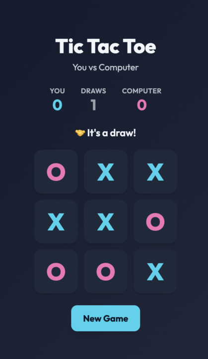 My Cool Tic Tac Toe App