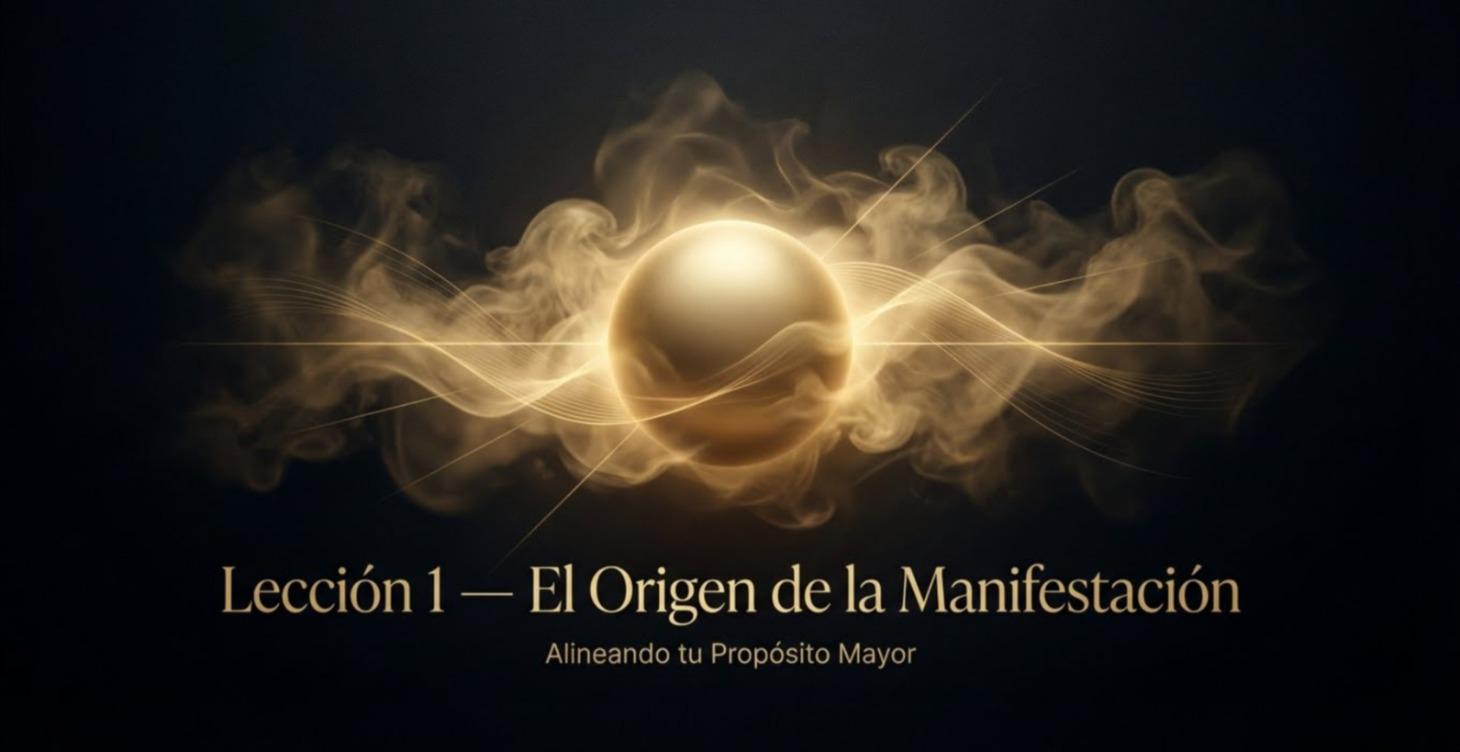 Modulo 1: El Origen de la Manifestación