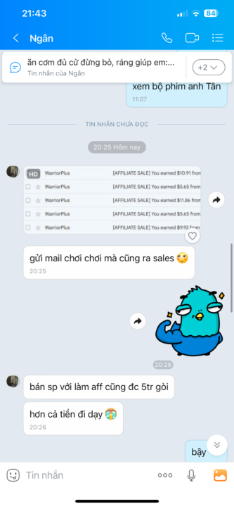 Bắt đầu với email list của Ngân 