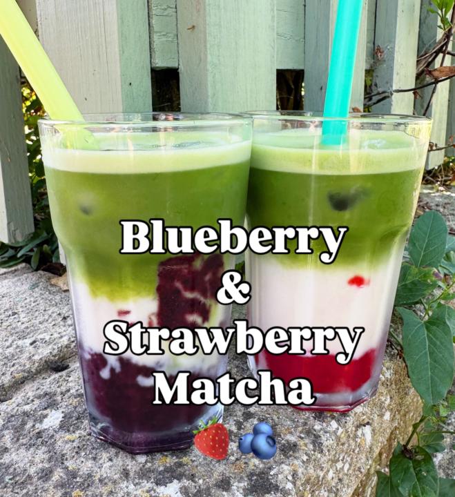 ✨ Blueberry or Strawberry Matcha? Which One Are You Choosing? 🍓🫐