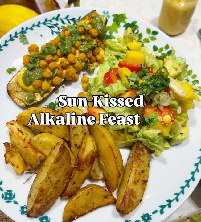 Sun-Kissed Alkaline Feast 🌿☀️🥑🥬🌶️🥔🫚