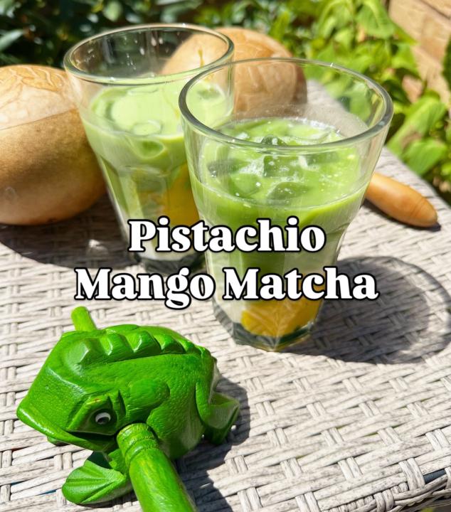 Pistachio Mango Matcha ✨