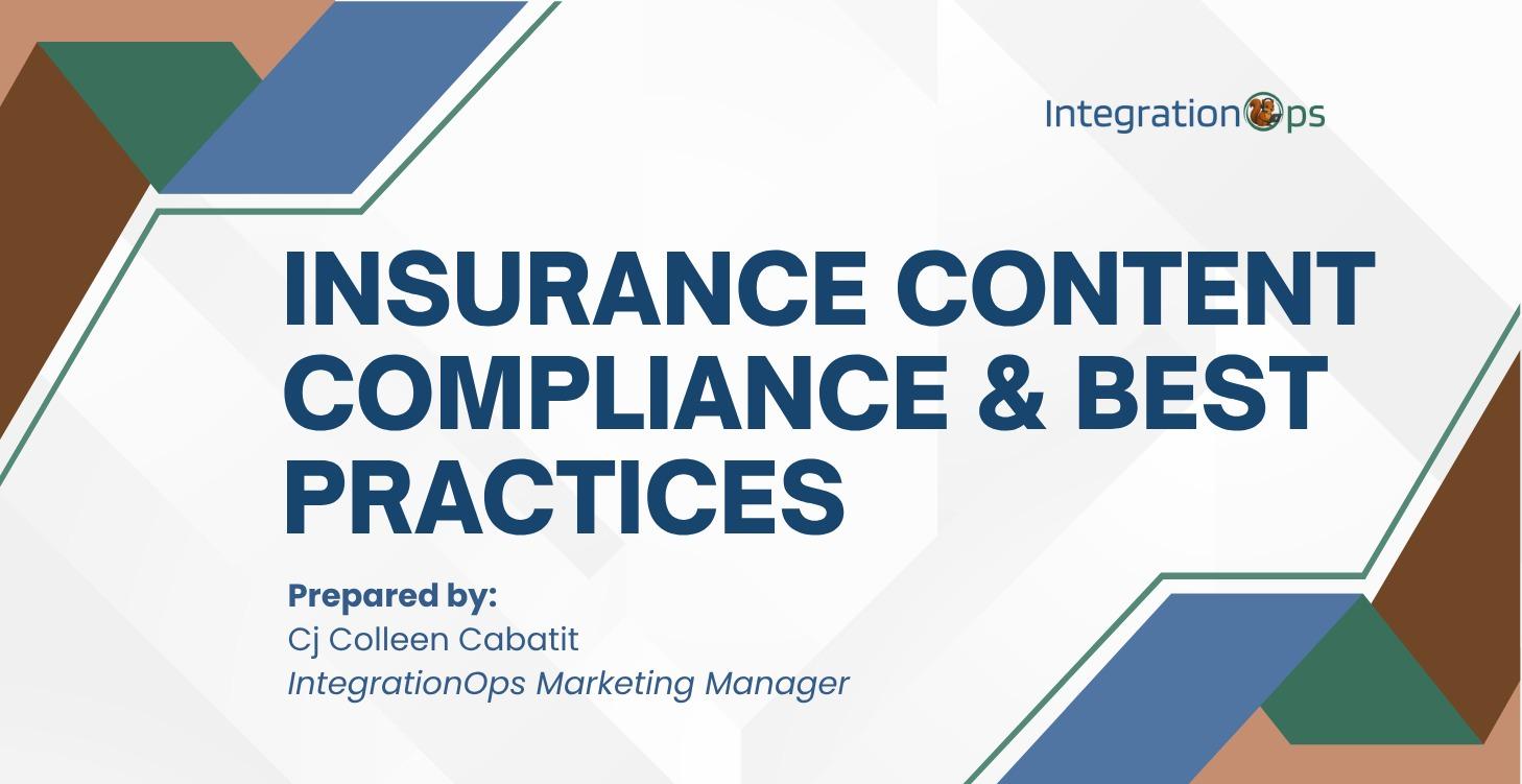 Insurance Content Compliance & Best Practices