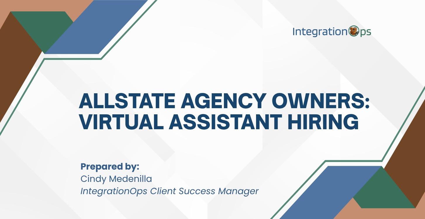 Allstate Agency Owners: Virtual Assistant Hiring