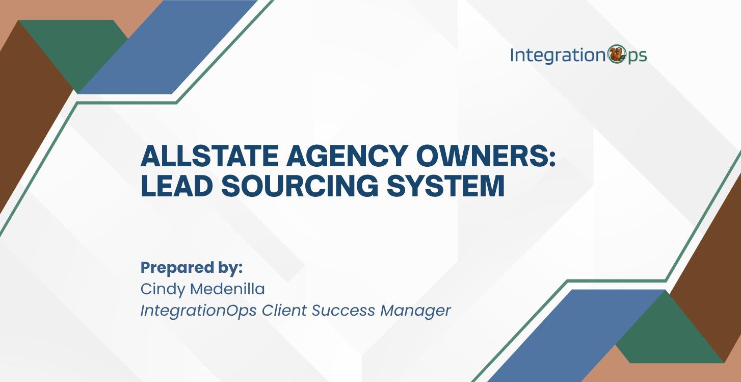 Allstate Agency Owners: LeadSourcingSystem